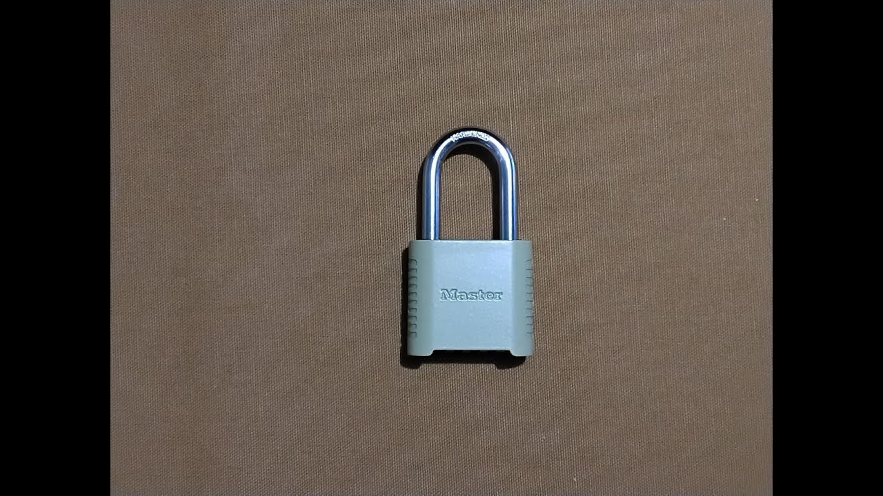Master Lock 875 Combination Padlock [Locksport] - YouTube