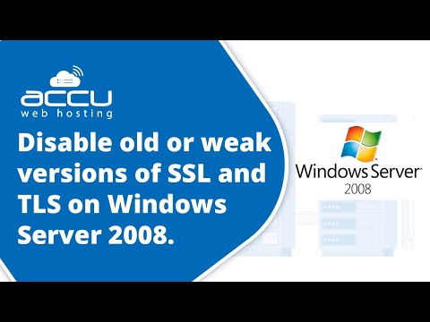 Как отключить старые или слабые версии SSL и TLS в Windows Server 2008?
