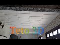 Teto 3D de Isopor super fácil e barato