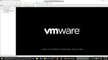 How to install window server 2012 r2 with Vmware Workestation