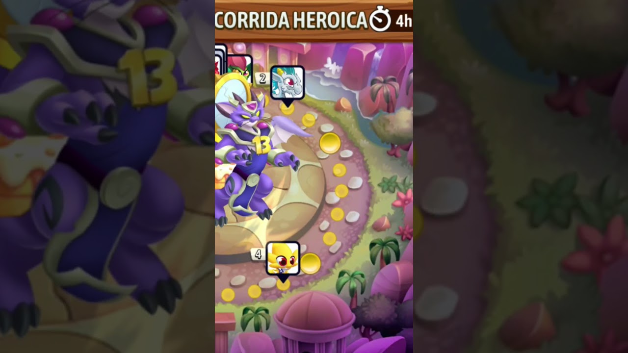 ganhando corrida heroica 