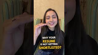 Recruiter Explains- Why Your Resume Is Not Getting Shortlisted?