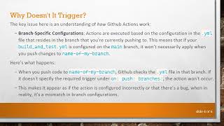 Why Your Github Action Is Not Triggered When Pushing to Branch: A Clear Solution