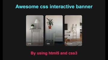 Awesome css interactive banner design by using html5 and css3 - style 2