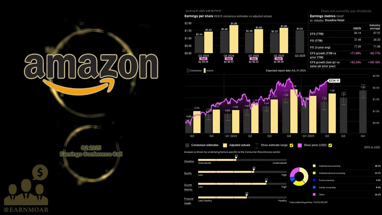 $AMZN Amazon Q2 2025 Earnings Conference Call