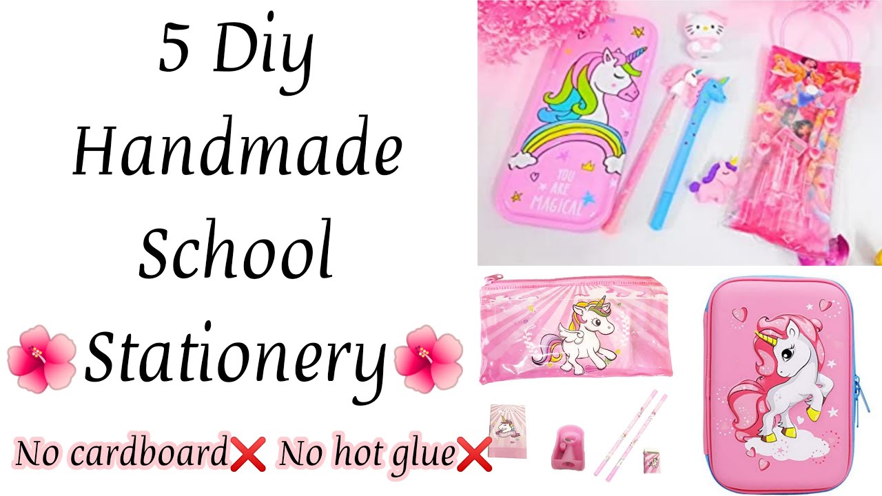 5 cool diy stationery ideas diy school supplies Homemade diy