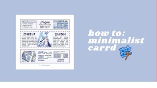 minimalist & easy; simple carrd tutorial