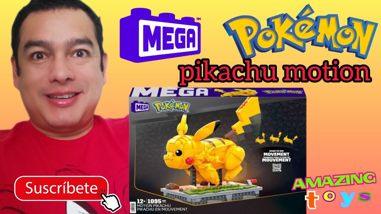 UNBOXING PIKACHU MOTION POKEMON MEGA 