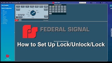 Convergence Software - How to Set Up Lock/Unlock/Lock