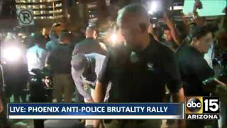 WOW! PHX Black Lives Matter Protesters Accost Donald Trump Supporter - Alton Sterling