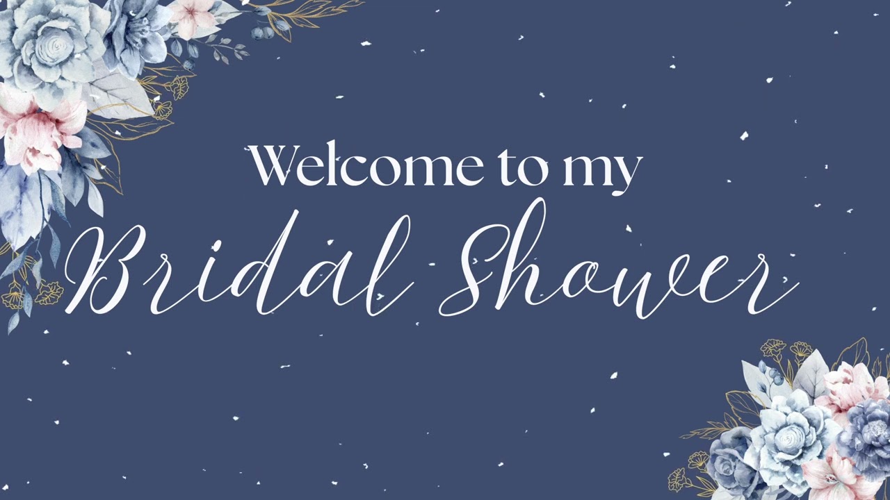 Bridal Shower 2-hour Welcome Party Background For The Bride-To-Be