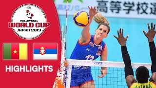 CAMEROON vs. SERBIA - Highlights | Women's Volleyball World Cup 2019
