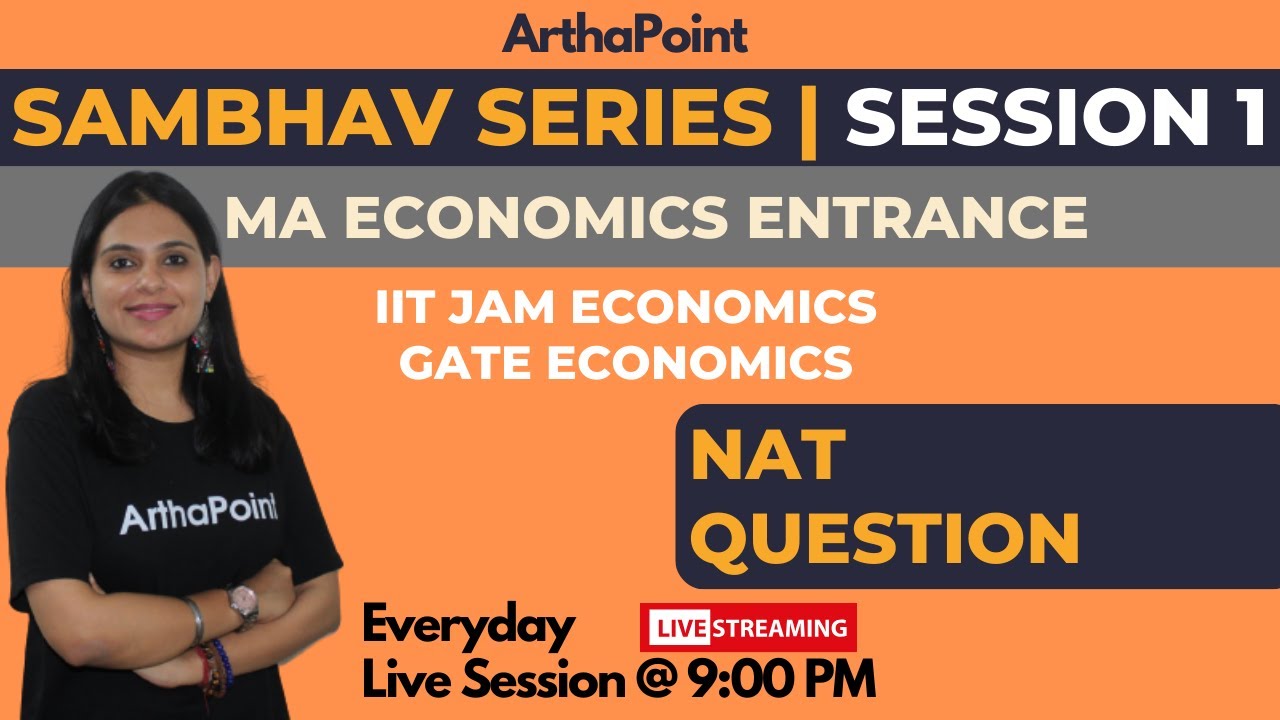Sambhav IIT JAM Economics GATE Economics IIT JAM Economics