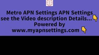 Metro APN Settings