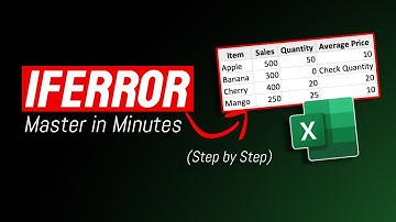 Never See #DIV/0! Again — Learn IFERROR in 2 Minutes!