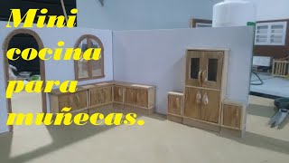 Como hacer: Mini cocina para muñecas, primera parte de tres.