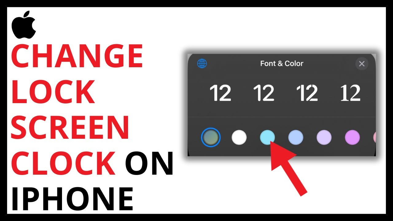 How to Change Lock Screen Clock on iPhone [QUICK GUIDE] - YouTube