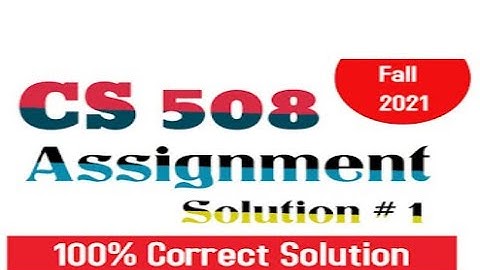cs508 assignment fall 2021