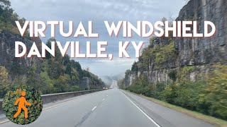 Danville, Kentucky - Virtual Windshield - 4K dashcam - hands free safe. Highway and small town