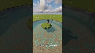 Tutorial minecraft exprés cómo construir una hábitat de ajolotes #shorts