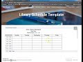 Download the Library Schedule Template to Your Google Drive