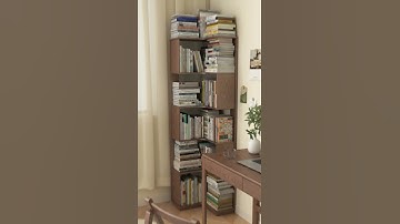 Elevate Your Space with the Minimalist Corner Bookshelf!
