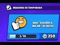 Brawl Stars /Completando Misión / Usa volver a jugar 10 veces