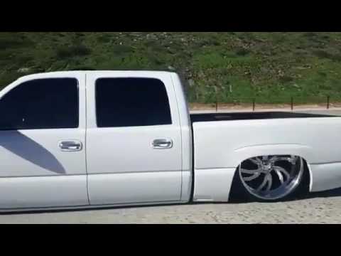 Bagged GMC Crew Cab on big billet wheels - YouTube Bagged GMC Crew Cab on big billet wheels - YouTube
