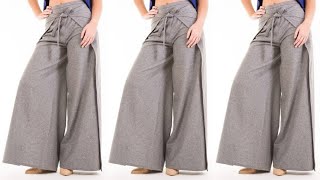 How to make wrap PALAZZO pants[DETAILED]