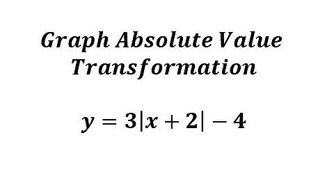Graphing Absolute Value Functions: Transformation