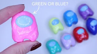 Among Us Clay Cracking ASMR -  Guess the color inside challenge!