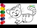Как нарисовать животных - Разукрашивать | Учим как нарисовать животных шаг за шагом | Раскраски