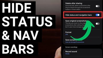 Samsung Galaxy 101 - How to Remove the Status Bar and Navigation Bar from Screenshots?