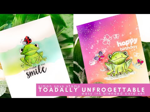 Cards for Kids | Frogs August Card Kit |  Simon Says Stamp - video from Marvy Uchida
