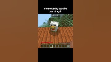 never trusting youtube tutorial again #minecraft #minecraftshorts #shorts