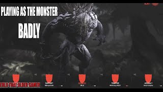 Evolve Alpha(Playing badly as the Monster gameplay)