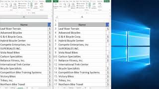 Top 25 Excel 2016 Tips and Tricks: How to View 2 Workbooks or 2 Parts of a Worksheet Simultaneously