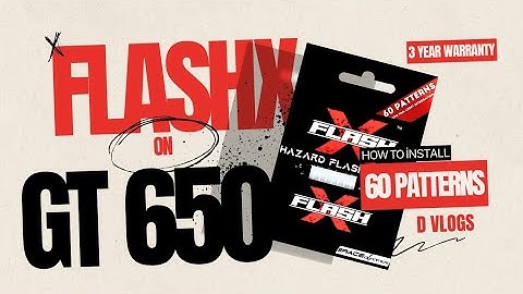 Flash X Hazard for GT 650 | Installation