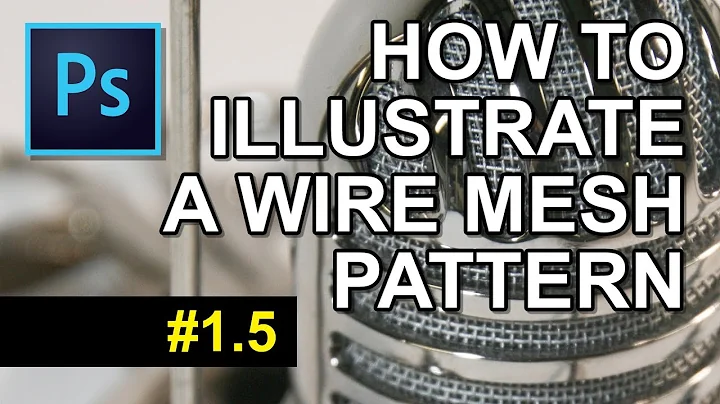 How To Illustrate a Wire Mesh Pattern - Part 5