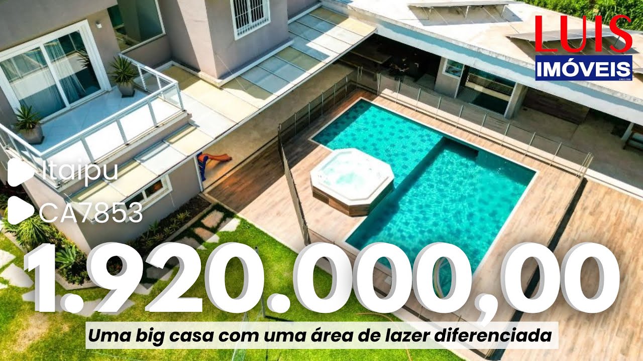 CASA EM ASSOCIAÇÃO DE MORADORES EM ITAIPU COM BIG LAZER E C/ 4 QRTS I LUÍS IMÓVEIS (CA7853)