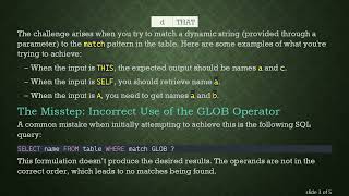 Mastering SQLITE GLOB: How to Use Patterns Stored in a Table