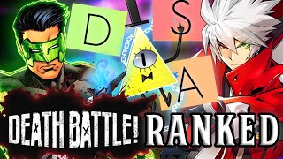 DEATH BATTLE Tier List Rankings! (Matchups, Seasons & More)