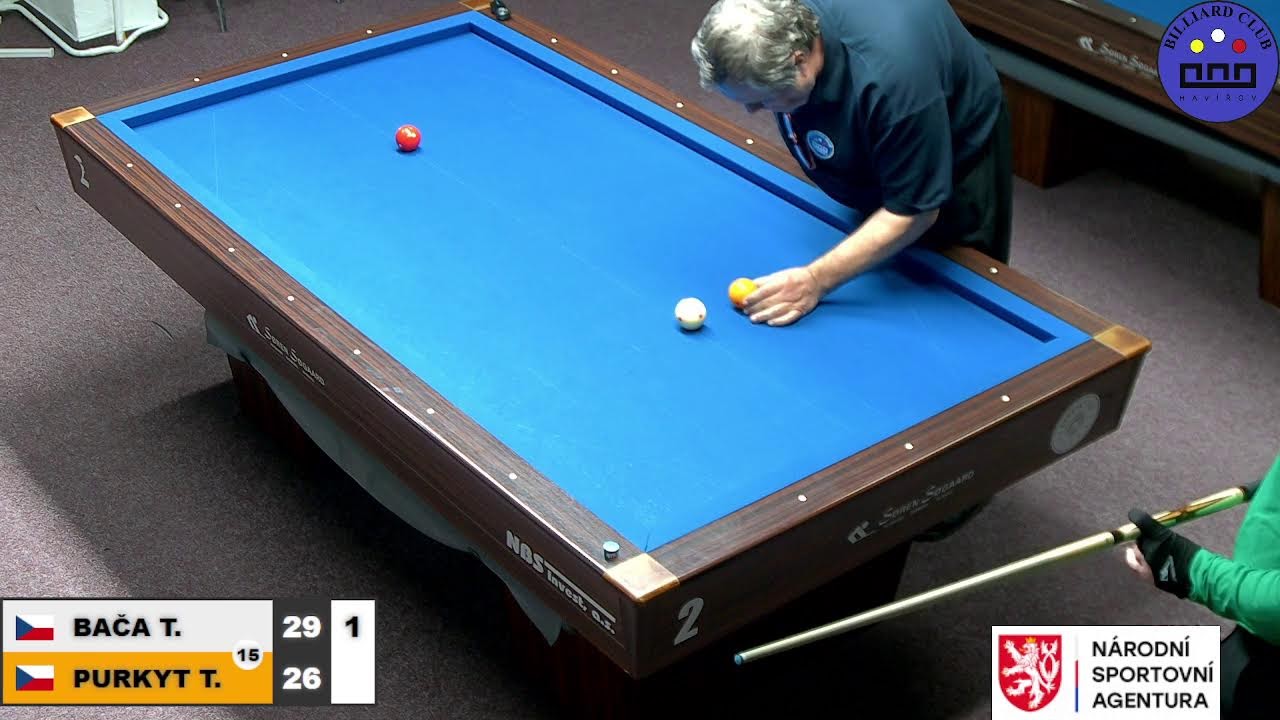 Czech Tournament | 3-cushion | Grand prix 3C | F | Tomáš Purkyt v Tomáš Bača