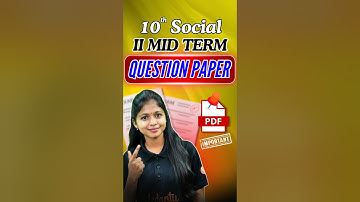 10th Social 2nd Mid term  Important Question Paper 2025 PDF | TN state Board | Shravanee Ma