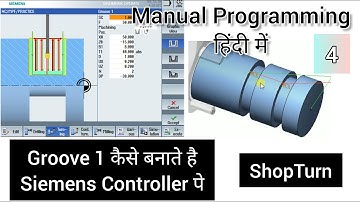 Grooving Cycle 1| Groove Program ShopTurn | Manual Programming | Siemens CNC | SinuTrain Sinumerik