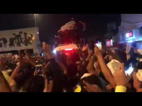 زفة الشهيد حسين حيدر البغدادي حسين حيدر في ساحة التحرير