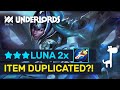 ★★★ LUNA 2x DIVINE RAPIER! Tier 5 Item Duplicated??! | Dota Underlords