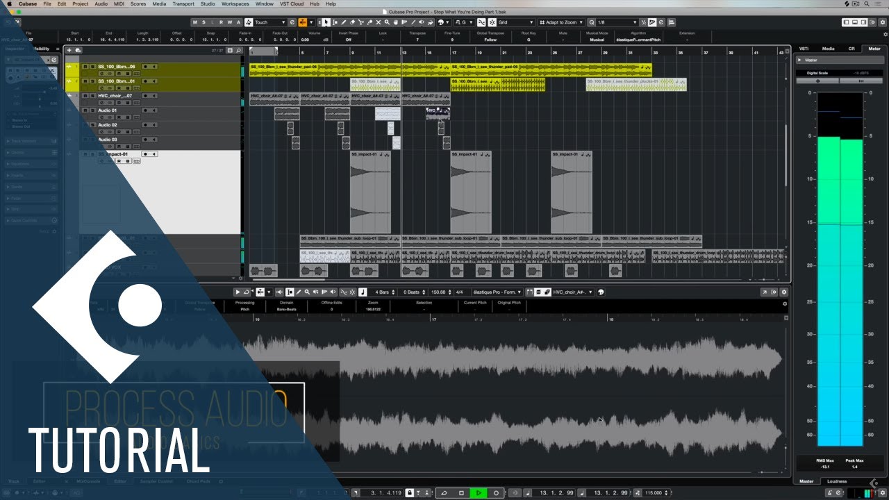 6 Basic Audio Processes in Cubase you Need to Know Music Production