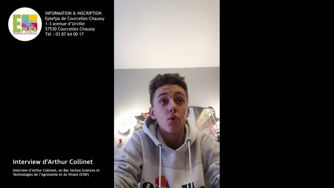Arthur Collinet vous présente le Bac techno Sciences et Technologies de l’Agronomie et du Vivant