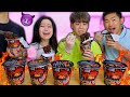 GHOST PEPPER NOODLE CHALLENGE WITH THE WHOLE FAMILY! *Scary Showdown With Andrew!